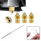 Creality 3D MK8 Nozzle 0,4 mm ve Temizleme İğnesi