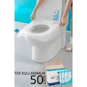 Creatividad Solutions Klozet Kapağı Kılıfı Hijyenik Seyahat Tek Kullanımlık Klozet Wc Örtüsü 50 Adet 720809
