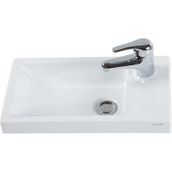 Creavit Elmas 25x45 cm Beyaz Tezgah Üstü Lavabo