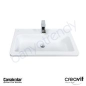 Creavit İpek 80 cm Etajerli Lavabo