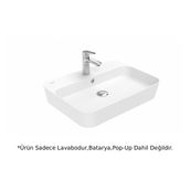Creavit LP040 LOOP Beyaz 60 cm Masa Üstü İnce Lavabo