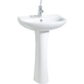 Creavit Sedef 45x55 cm Beyaz Yarım Ayak Lavabo