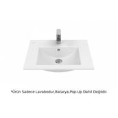 Creavit SU060 Su Etajerli ve Dolap Uyumlu Beyaz Lavabo