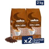 Crema E Aroma Espresso Çekirdek Kahve 2'Li Avantajlı Paket
