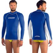 Cressi Rash Guard Uzun Kollu Mavi Erkek T-Shirt