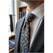 CROATE Art Silk Kravat – İtalya Como Stili, İpek Baskı, Mat Doku