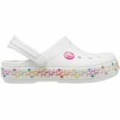 Crocs 208270-94S Beyaz Crocband Strech Necklace CGT Kız Çocuk Sandalet