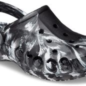 Crocs Baya Marbled Clog BlackWhite Unisex Yetişkin Terlik