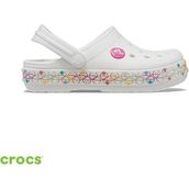 Crocs Crocband Stretch Necklace Cgk Kız Çocuk Terlik Düz Taban Konforlu Kullanım İçin - Beyaz