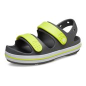 Crocs Unisex Çocuk Crocband Cruiser Sandal K/T Slate Grey/Acidity Terlik, Slate Grey/Acidity, 29/30 EU