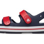 Crocs Unisex Crocband Cruiser T çocuk sandaleti, Lacivert Varsity Red, 24/25 EU