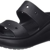 Crocs Unisex Klasik Crush Sandalet, Siyah, 38/39 EU