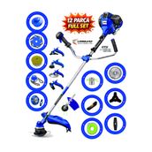 Cros LOMBARD İtalia 2025 Özel Seri 8 İn 1 FULL Set Yan Tipi Benzinli Motorlu Ot Çalı Tırpanı Çim Makinesi 3.2 HP