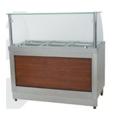 CSA Doğalgazlı Tezgahlı 125X90X85/135 cm Karacasan Sıcak Servis Benmarisi
