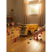 Ctoy Uzaktan Kumandalı Sarı Tır ve Römork – 1:36 Ölçek (27 Mhz Direksiyon Kumandalı Rc Truck) - 60 cm