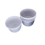 Cupcake Kalıbı Büyük Boy Düz Renk 62*40 Mm - 100 Adet Gri