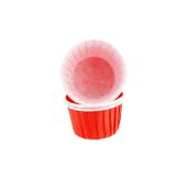 Cupcake Kalıbı Orta Boy Düz Renk 50*39 Mm - 50 Adet Kırmızı