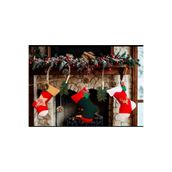 CUTESTUFFSHOP Yılbaşı Çorabı, Şömine Çorabı, Yılbaşı Ağacı Süsü, Noel Çorabı, 3 Lü Set Kırmızı-Yeşil