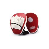 Cyclone Boks Lapa Çift Ellik Kırmızı PU Deri Kick Boks Muay Thai İçin Özel Tasarım Darbe Yastığı