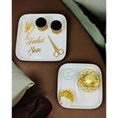 Cyzhome Timeless Love Söz Nişan Tepsisi Ve Porselen Kahve Damat Tepsisi Çok Renkli