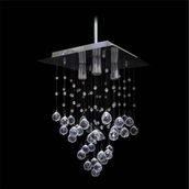 D-Light Kare Kristal 30'luk Avize