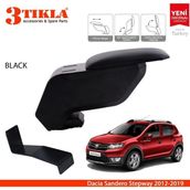 Dacia Sandero Stepway 2008 2012 Siyah Çelik Ayaklı Kol Dayama Kolçağı