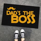 Dad İs The Boss Tasarim Kapi Onu Ve Ev Ici Paspas 45X75 Cm