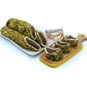 Dadak 1 kg File Antep Fıstığı Kaplamalı Çikolata Dolgulu Lokum
