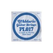 D'addario PL017 Plain Steel 017 Elektro Tek Tel