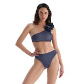 Dagi Kadın Yüksek Bel Bikini Alt, Örme, Mürdüm, 38