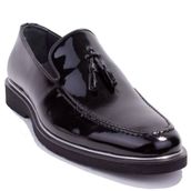 Dagoster DMA08-024 Siyah Rugan Ortopedik Günlük Erkek Deri Ayakkabı