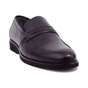 Dagoster DMA08-028 Siyah Ortopedik Deri Erkek Günlük Ayakkabı