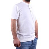 Dagoster DMG23-211240 Beyaz Günlük Hakim Yaka Erkek Tişört