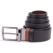 Dagoster DMK26-465DG Siyah Taba Çift Taraflı Hakiki Deri Erkek Kemer