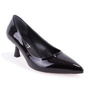Dagoster DZA07-388499 Siyah Rugan Stiletto Kadın Topuklu Ayakkabı