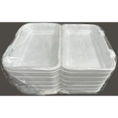 Dagyuce 36D 23.5x15 cm 10 Adet Tek Kullanımlık Köpük İskender Kapaklı Kase Kutu