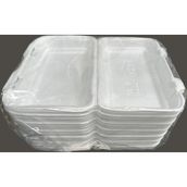 Dagyuce 36D 23.5x15 cm 10 Adet Tek Kullanımlık Köpük İskender Kapaklı Kase Kutu