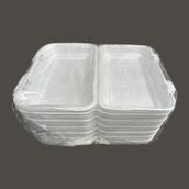 Dagyuce 36D 23.5x15 cm 20 Adet Tek Kullanımlık Köpük İskender Kapaklı Kase Kutu