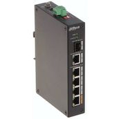 Dahua PFS3106-4ET-60-V2 4 Port 10-100 Mbps PoE 1 Port Uplink 1 Port SFP 60 W Endüstriyel Switch