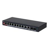 Dahua PFS3210-8ET2GF-96 8 Port 10/100 2-SFP 96 W Tam PoE Yönetilemez Switch