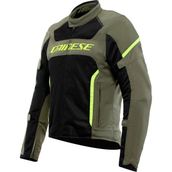 Dainese Air Frame 3 Army Green Black Fluo Tekstil Motosiklet Mont
