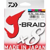 Daiwa J-Braid 8B 500 m Multi Color Misina