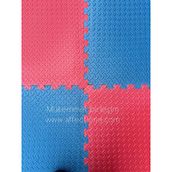 Damla Desen Tatami Minderi 100x100 20mm Çift Taraflı Kullanım Çift Renk (mavi-kırmızı)