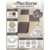 Damla Desen Tatami Minderi 100x100 26mm Çift Taraflı Kullanım Çift Taraflı Renk (bej-kahverengi)