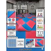 Damla Desen Tatami Minderi 100x100 26mm Çift Taraflı Kullanım Çift Taraflı Renk (mavi-kırmızı)