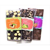 Dark Brown 300 gr Antep Fıstığı - Fındık - Badem Bitter Tablet Çikolata