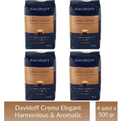 Davidoff Crema Elegant Çekirdek Kahve 500 gr x 4 Adet