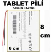 Day Imet T62 Tablet Batarya Pil 3.7V 2250MAH Lithium Battery Ölçüler : 80CM x 60 cm x 3mm