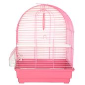 Dayang Pembe 35x28x46h cm İki Kapılı Davul Muhabbet Kuşu Kafesi