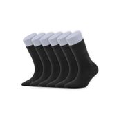 Dayco Socks Erkek Yazlık Diyabetik Çorabı 6 Çift Siyah 41-45